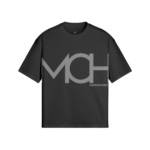 Dark gray T-shirt with a large light gray 'MCH' logo and the word MONOCHROME across the chest.