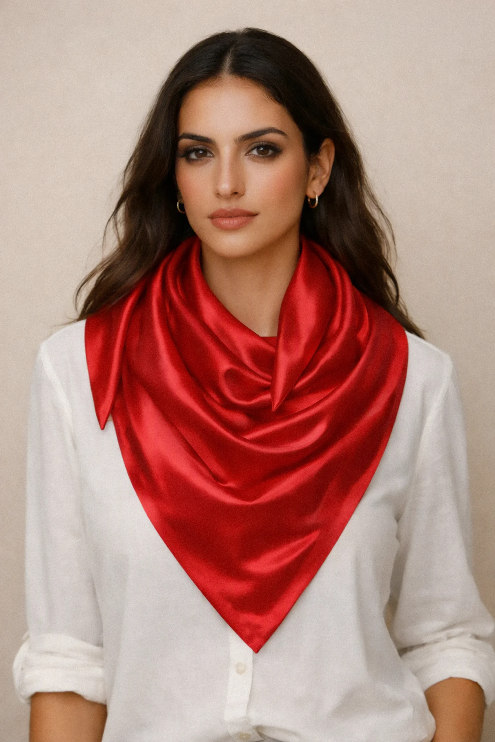 Overlocked Silk Wrap
