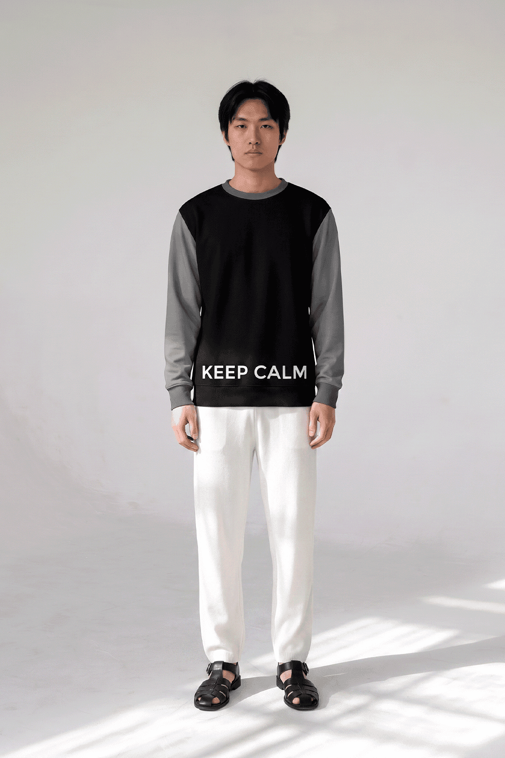 Printed Loopback Jersey Sweatshirt